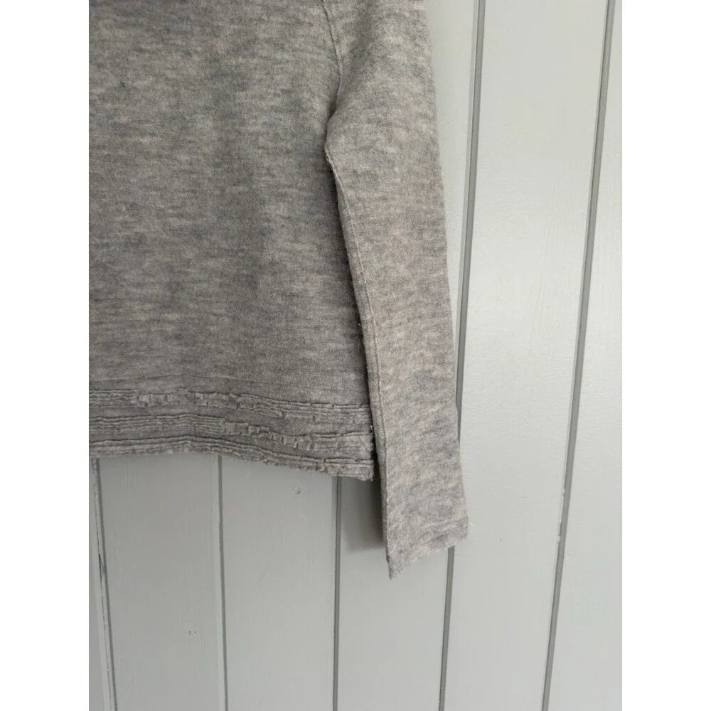 Anthropologie Sleeping on Snow Meribel Gray Cowl Neck Wool Blend Sweater XS